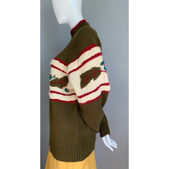 Vintage Ivy : leaf detail sweater - Picture 4 of 9